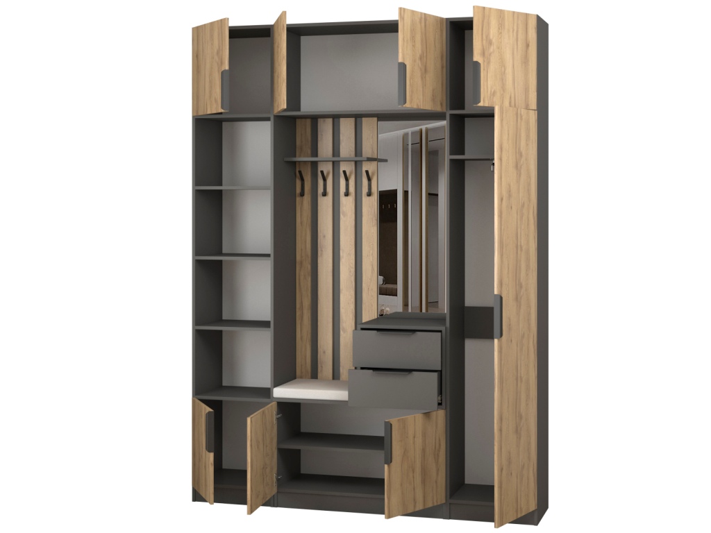 Прихожая Трим 1_откр (темно-серый - дуб вотан).jpg