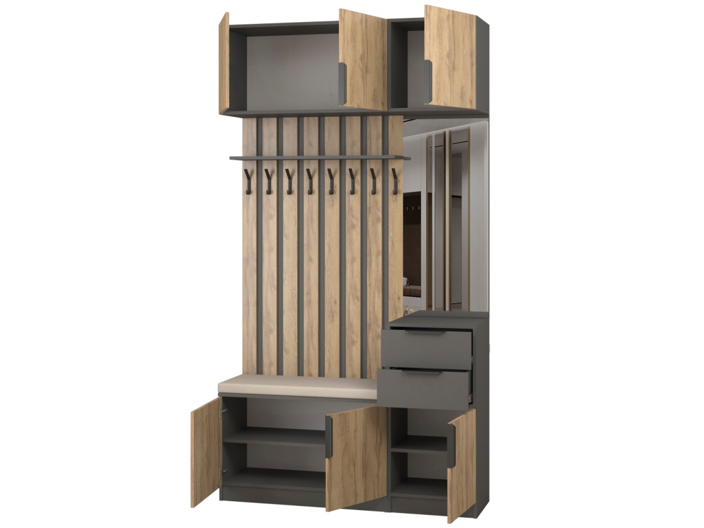 Прихожая Трим 3_откр (темно-серый - дуб вотан).jpg