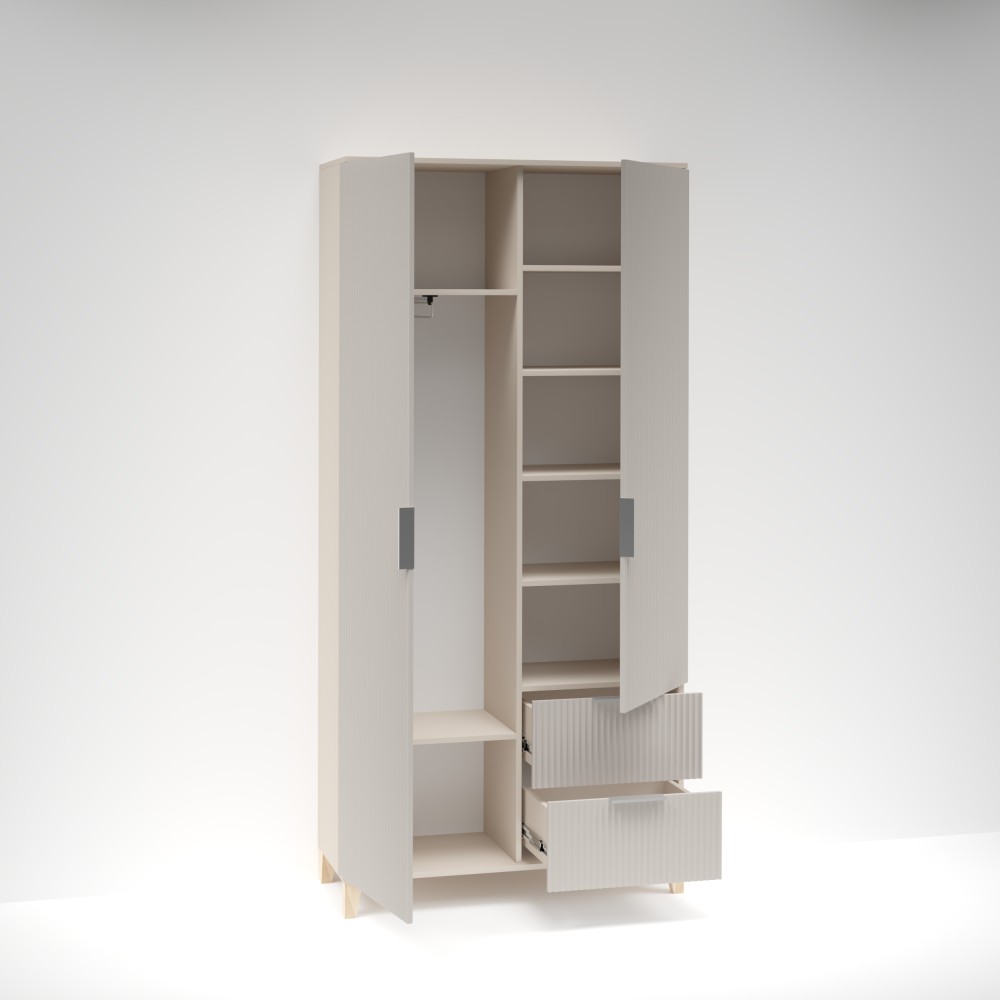 шкаф распашной Сальвадор-22 кашемир - сантьяго с ящиками.jpg