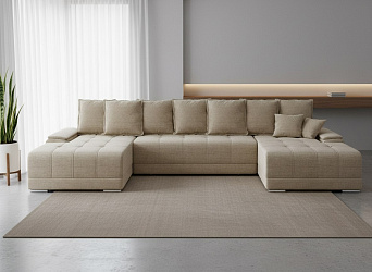 П-образный диван "Nordviks" (Нордвикс) рогожка дрим люкс 1 