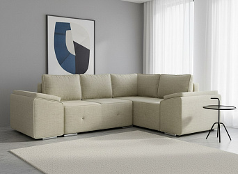Угловой диван "Хавьер-1" рогожка дрим беж