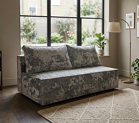 Диван еврокнижка "Лофт мини" плюш серый