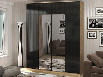 Шкаф 4-х дверный "Блэйн Ч-1 + А + зеркало"