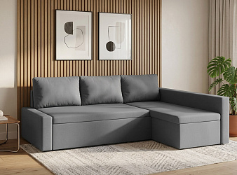 Угловой диван "Фрихетен" велюр зара грей 18