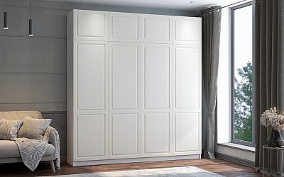 Шкаф распашной "Полома МДФ" 4-х дверный с антресолью