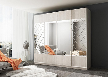 Шкаф купе 4-х дверный "Нова Континент-14"