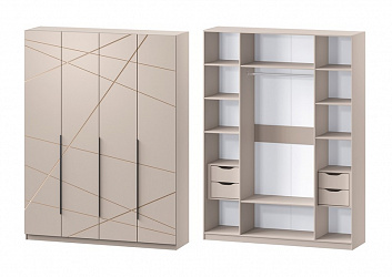 Шкаф 4-х дверный "Джелато-431" (модульная группа) 