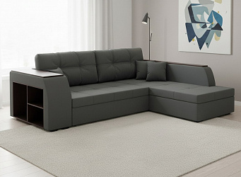 Угловой диван "Брюссель" велюр зара грей 18