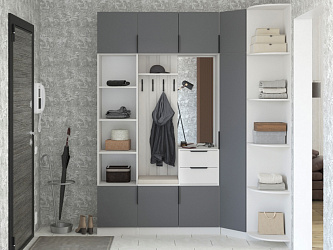 Модульная прихожая "Трим-12" МДФ