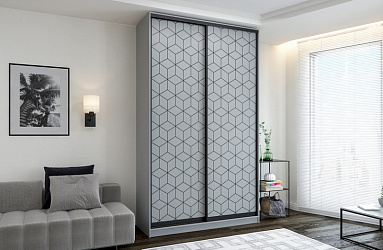 Шкаф купе 2-х дверный "Сканди-4" фотопечать