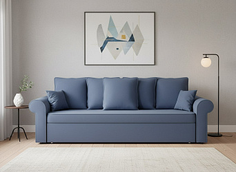 Диван еврокнижка "Гамбург" мазерати дарк блю 23