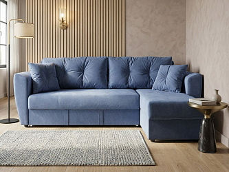 Угловой диван "Амстердам велюр серый"