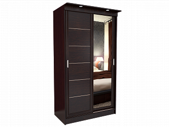 Шкаф купе 2-х дверный "Миллениум Лайн" с зеркалами