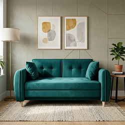 Диван "Анита" велюр зара изумруд