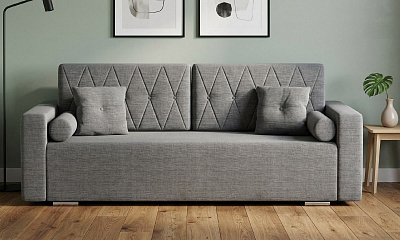 Диван еврокнижка "Милфорд" рогожка дрим грей