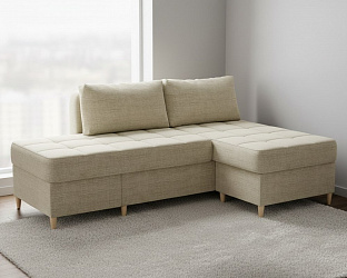 Диван трансформер "Оливер-2" рогожка дрим беж