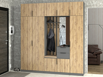 Модульная прихожая "Трим-2" ЛДСП
