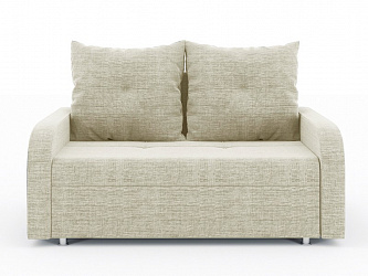 Прямой диван "Мини Люкс" рогожка дрим беж