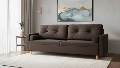 Диван еврокнижка "Белфаст" велюр зара браун 20