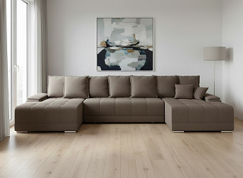 П-образный диван "Nordviks" (Нордвикс) рогожка дрим люкс 4