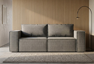 Диван еврокнижка "Лофт" трансформер, рогожка дрим грей"