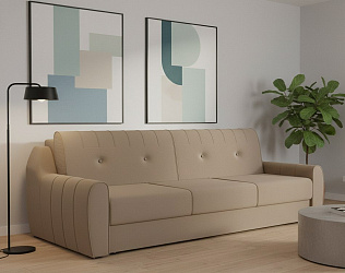 Диван еврокнижка "Ингрид" велюр зара капучино