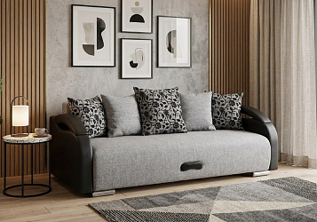 Диван еврокнижка "Юпитер серый"