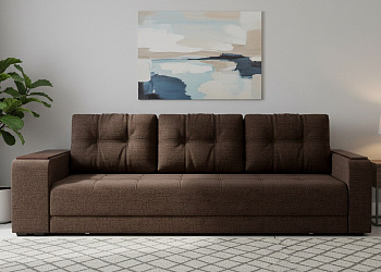 Диван еврокнижка "Милан" рогожка дрим браун