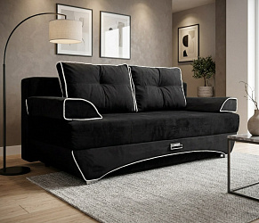 Диван еврокнижка "Валенсия черный"