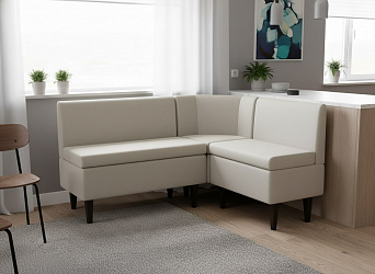 Кухонный уголок "Лео" велюр зара крем 02