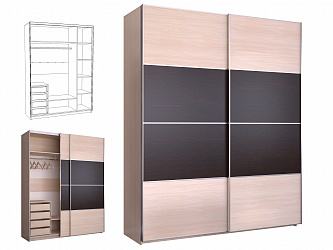 Шкаф купе 2-х дверный "Реал-2"