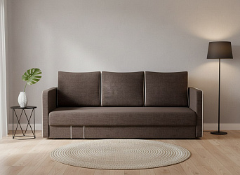 Диван еврокнижка "Слим" рогожка дрим браун
