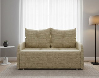 Прямой диван "Мини люкс лайт" рогожка дрим беж