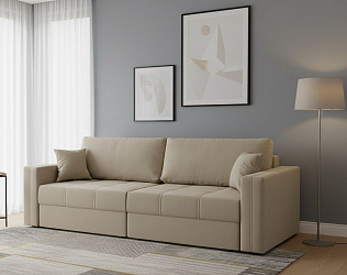 Диван еврокнижка "Брест" трансформер, велюр зара сафари