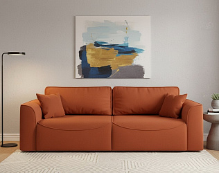 Диван еврокнижка "Рафаэль" трансформер велюр зара мандарин