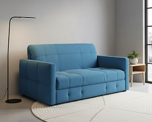 Диван аккордеон на металлокаркасе "Соренто" мазерати блю 33