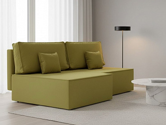 Угловой диван "Блюм Некст" велюр зара елоу