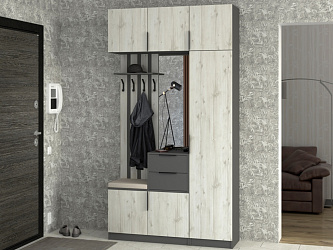 Модульная прихожая "Трим-5" ЛДСП