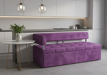 Кухонный диван "Дельфин" фиолетовый