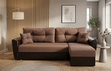 Угловой диван "Амстердам коричневый"
