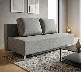 Диван еврокнижка "Парма" рогожка серая