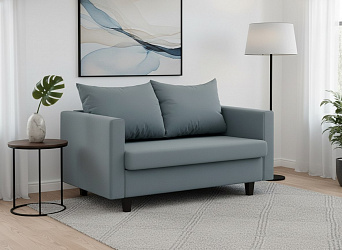 Диван "Балко" нераскладной, велюр зара графит 32