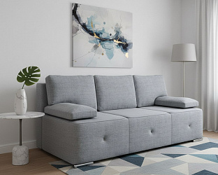 Диван еврокнижка "Хавьер" рогожка дрим лайт грей