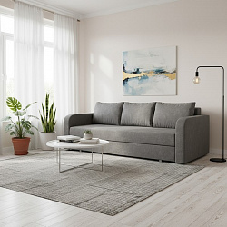 Диван еврокнижка "Вектор" серый