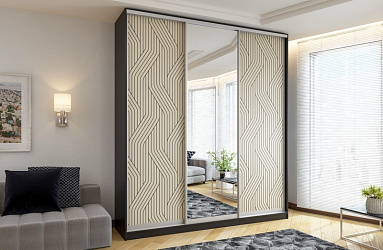 Шкаф купе 3-х дверный "Сканди-10" фотопечать