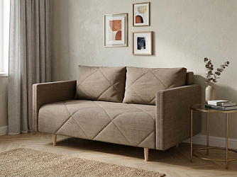 Прямой диван "Милли Мини" рогожка дрим люкс 4