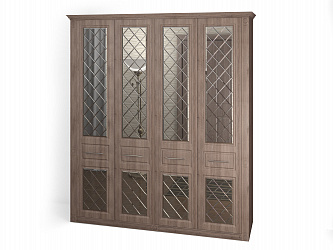 Шкаф 4-х дверный "Венеция-1" фасады зеркало гравировка