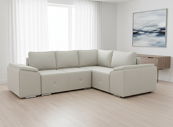 Угловой диван "Хавьер-1" велюр зара крем